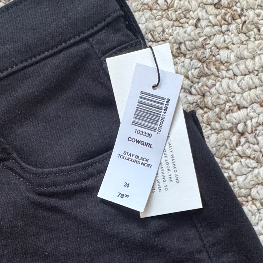 NWT Aritzia Denim Forum Cowgirl Black Micro Skirt - Picture 8 of 14